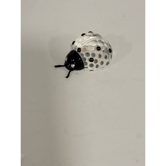 Swarovski Crystal Lady Bug Beetle W/Black Jet Crystal Head, Spots & Antennae - Picture 1 of 7